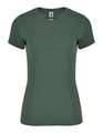 Dames T-shirt FOX Roly CA6661 heather bottle green